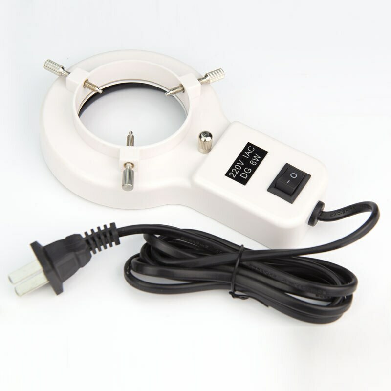 8W 220V Microscope Purple UV Fluorescent Ring Lamp Light Source