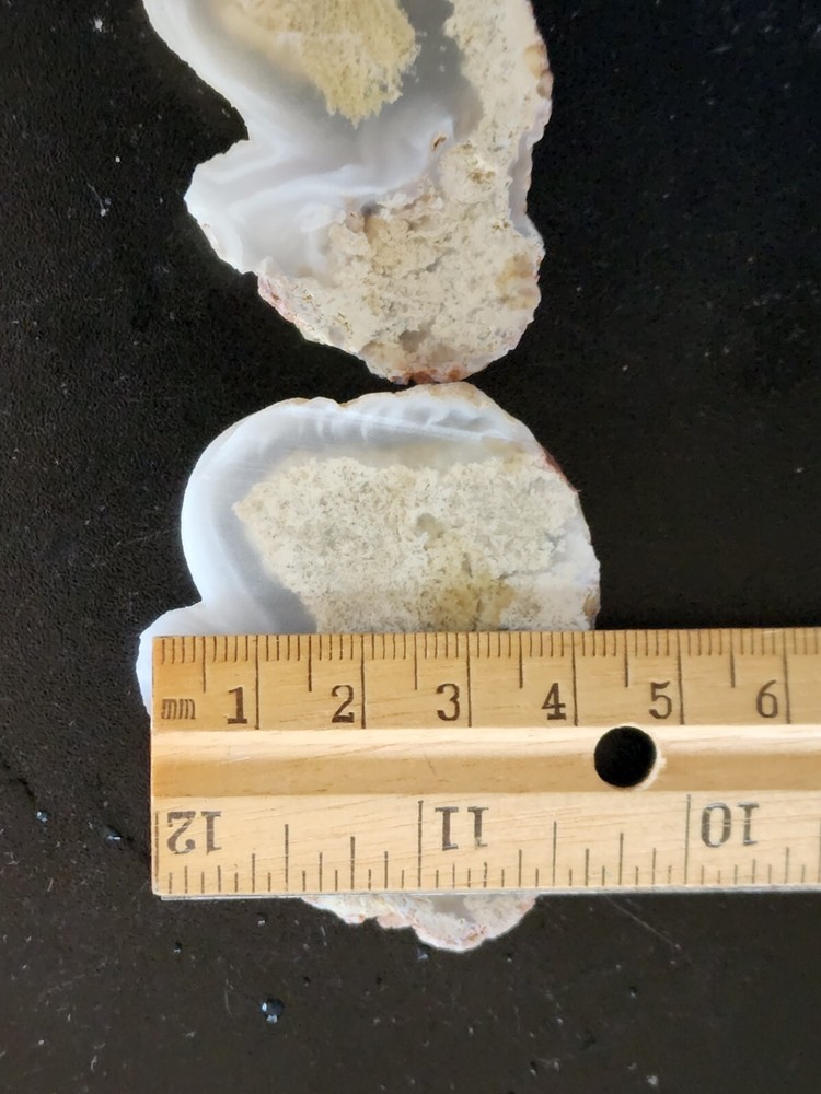 Agate Slabs Pair With Plume