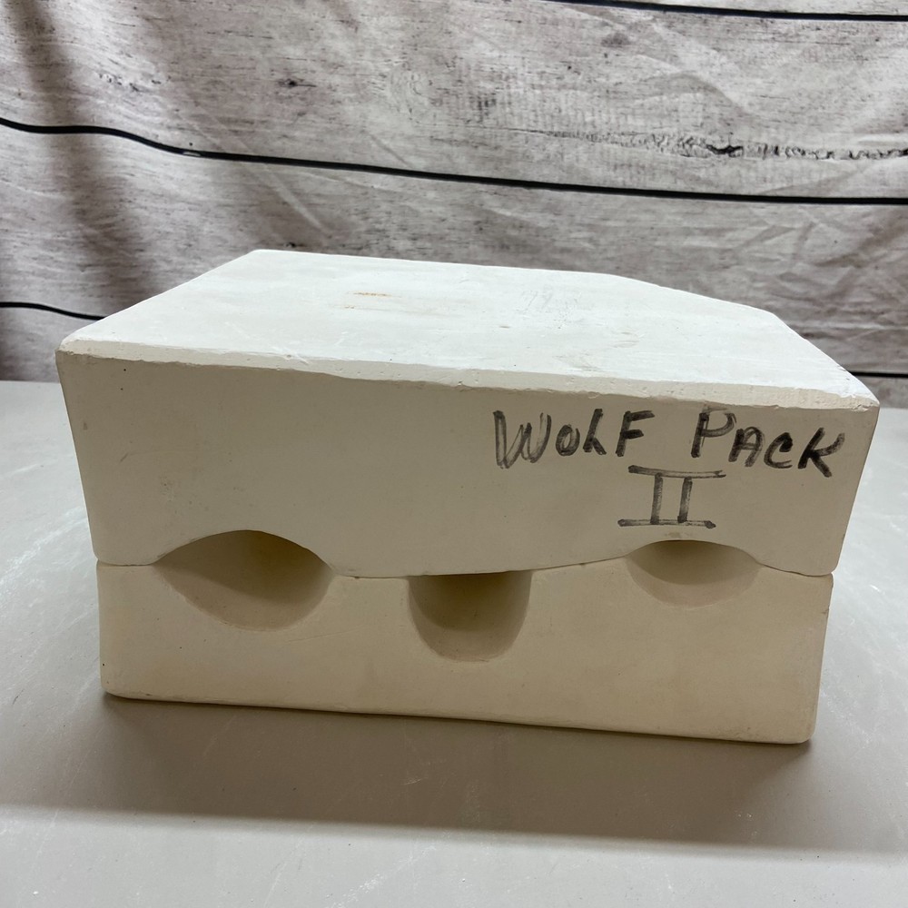 Ceramic Slip Casting Mold Wolf Pack II Provincial #P-74OB