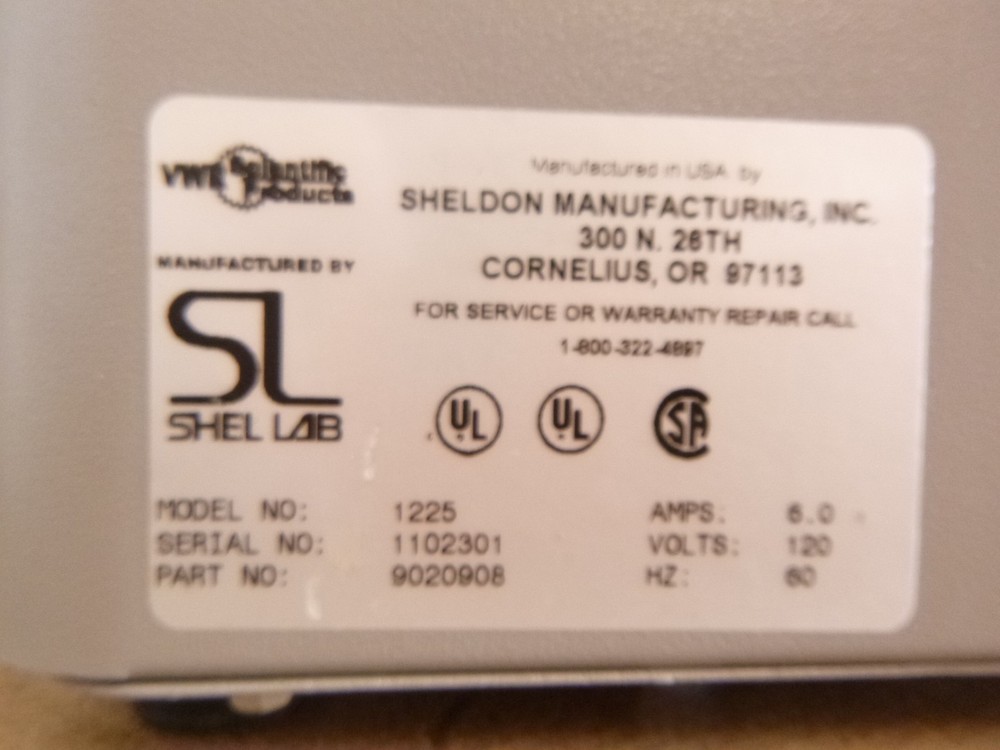 VWR Scientific Model 1225 Digital Water Bath