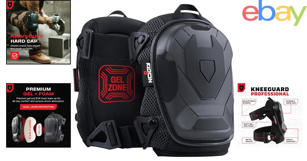 Comfortable Knee Pads with Dual-Layer Padding for Extended Use in Construction