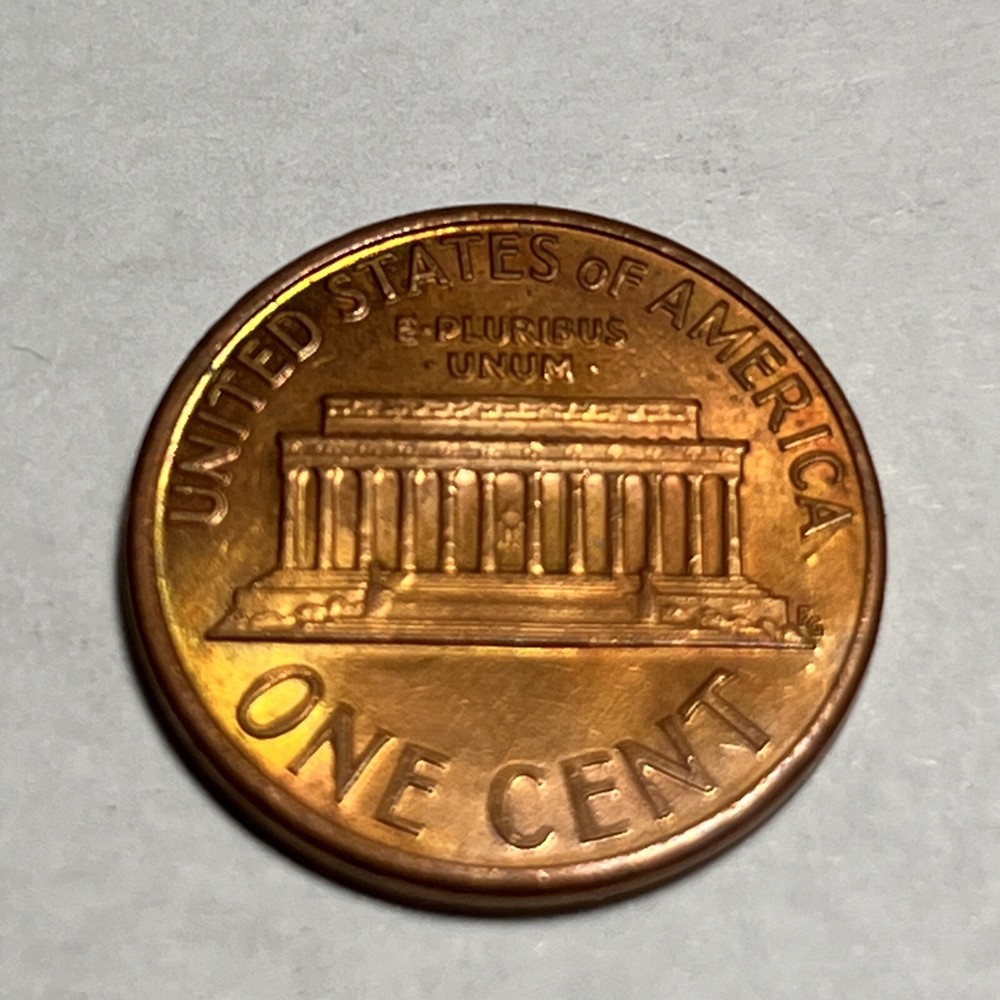 1992 BU Penny Date Error Missing Part Of 2 Toning
