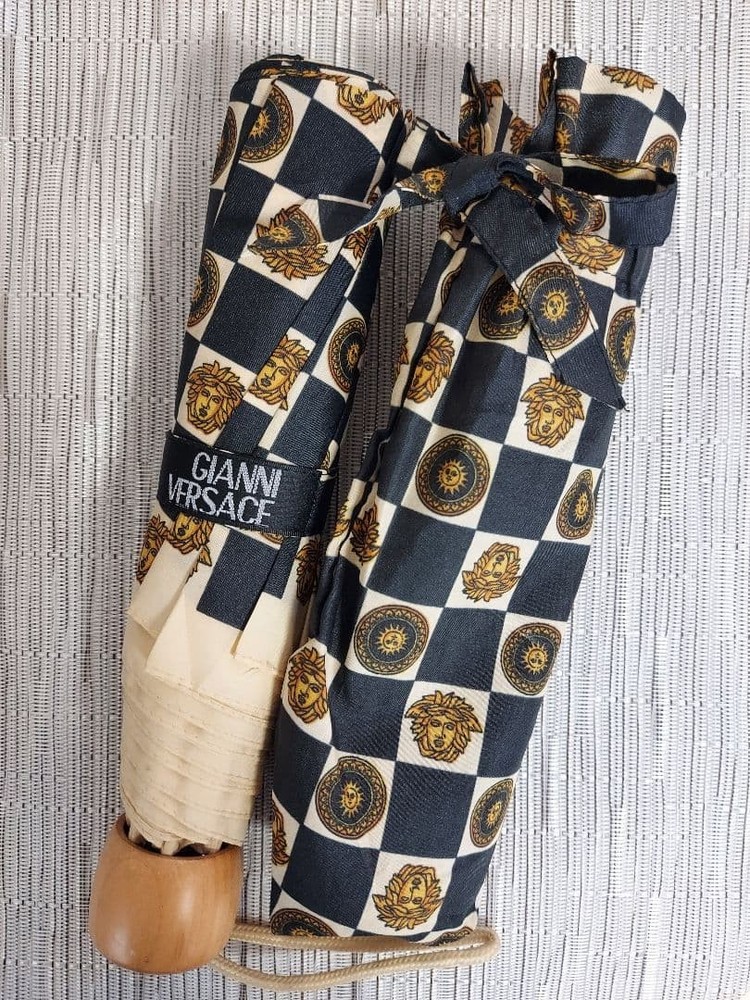 Versace Gianni Versace Grid Umbrella Luxury Ready to Use Authentic Premium