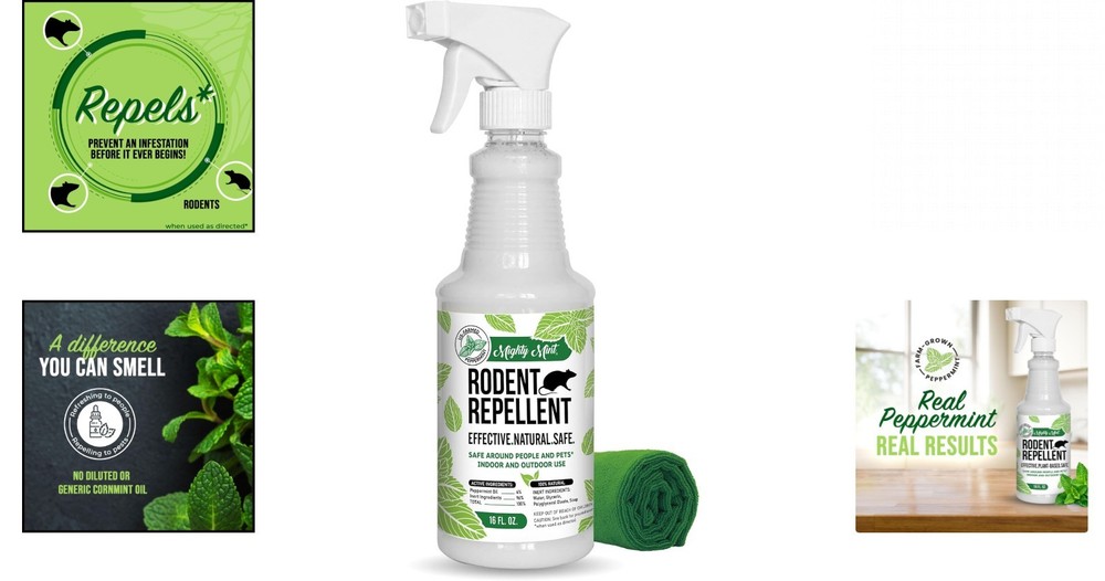 Extra-Strong 16 oz Peppermint Oil Spray - Pet-Friendly Rodent Control Solution