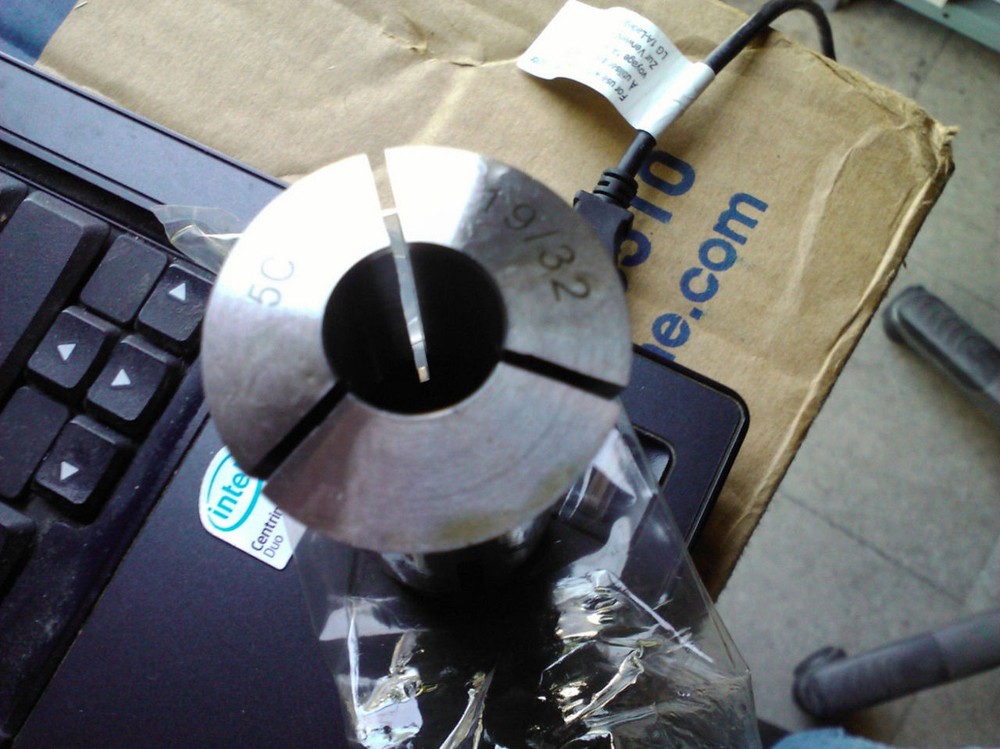 .5938" 19/32" 5C Round Collet