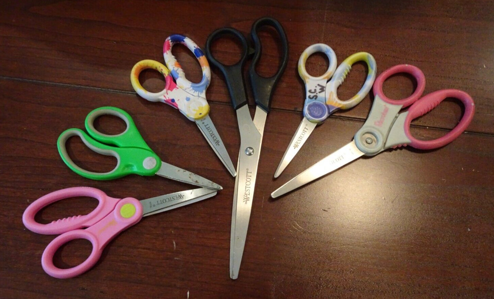 6 Pairs Scissors Westcott