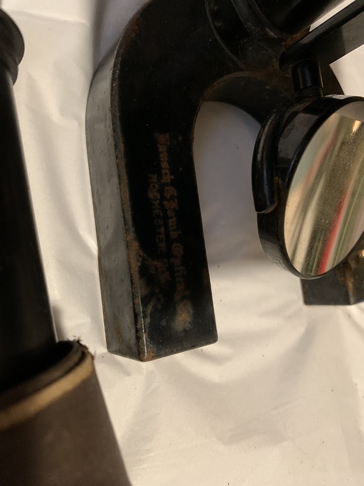 early 1900s bausch and lomb optical microscope