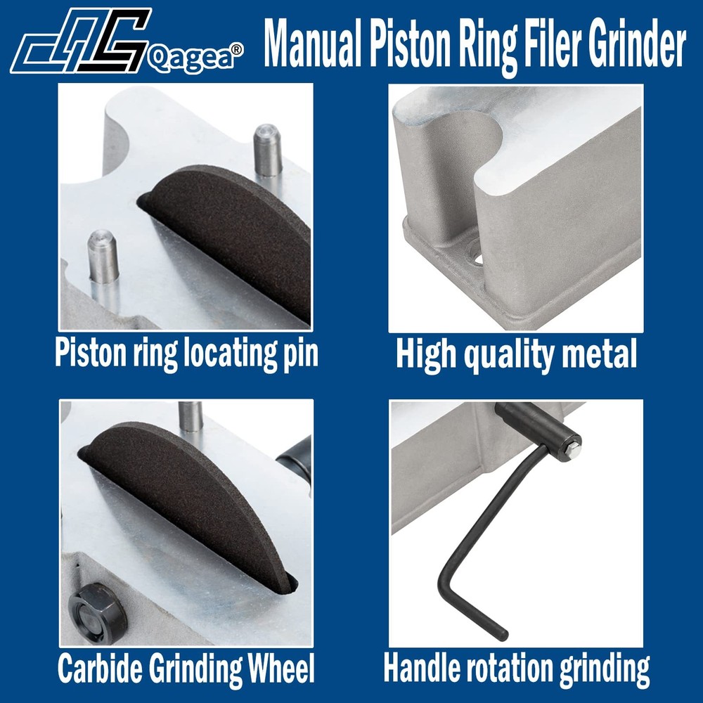Manual Piston Ring Filer includes 120 Grit Carbide Grinding Wheel Replace