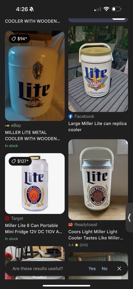 Kooler Kraft Miller Lite Beer, Beer Cooler