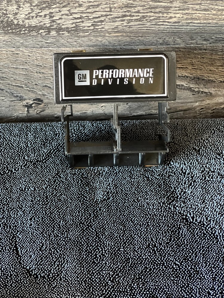 Silverado Dash emblem--GM Performance Division