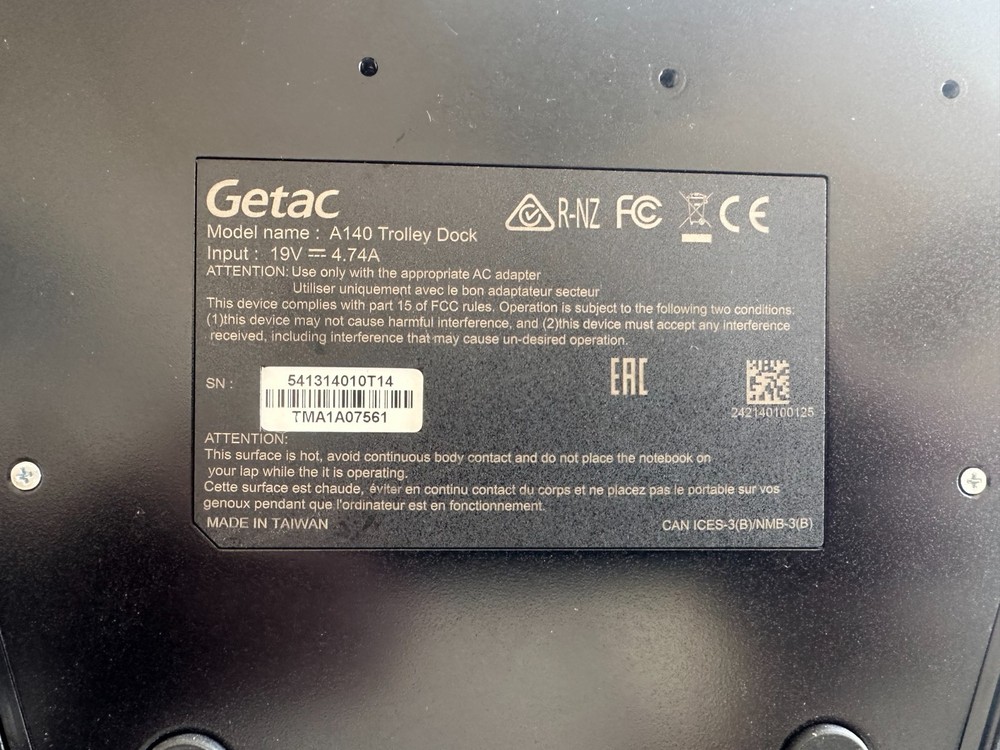GETAC A140 G2 OFFICE DOCKING STATION