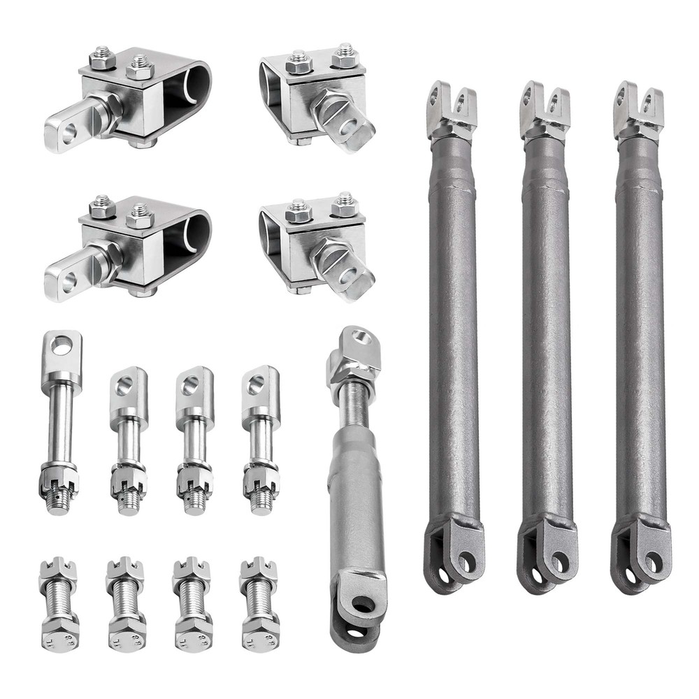 Sidecar Installation Kit 4x U-Clamp Frame Mount &4x I-Bolt Frame Mount &4x Strut