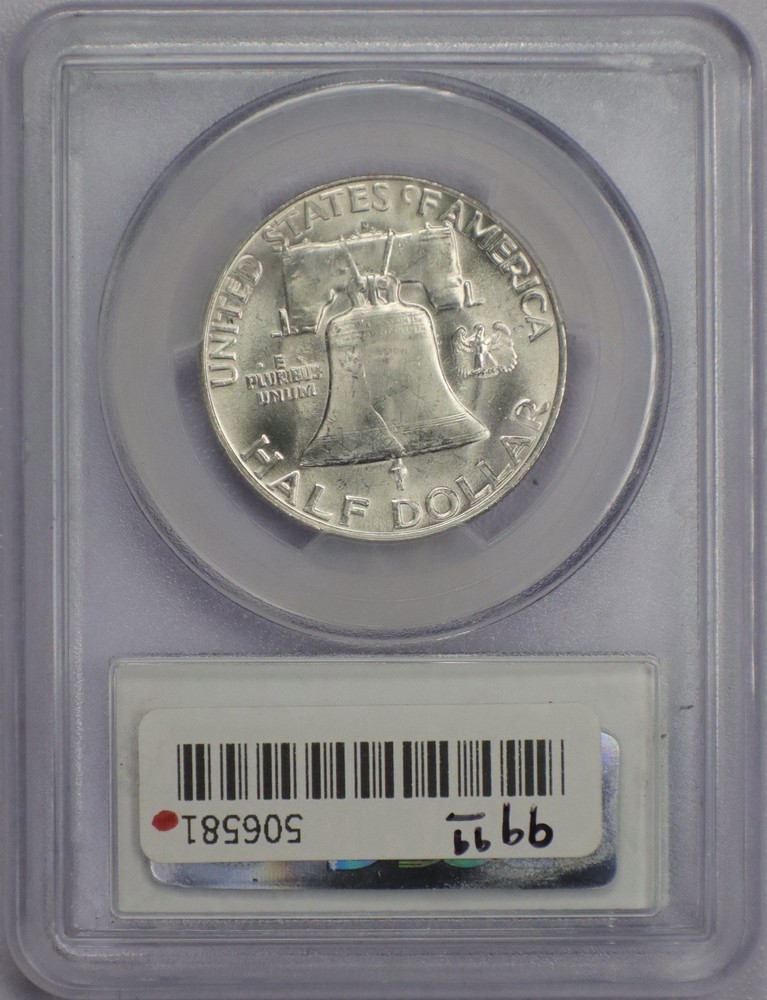 1959-D 50c Franklin Half Dollar - PCGS MS 65 FBL