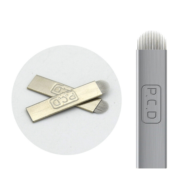 50pcs PCD 19 Pins U Shape Needles Microblading Permanent Makeup Tattoo Eyebrow