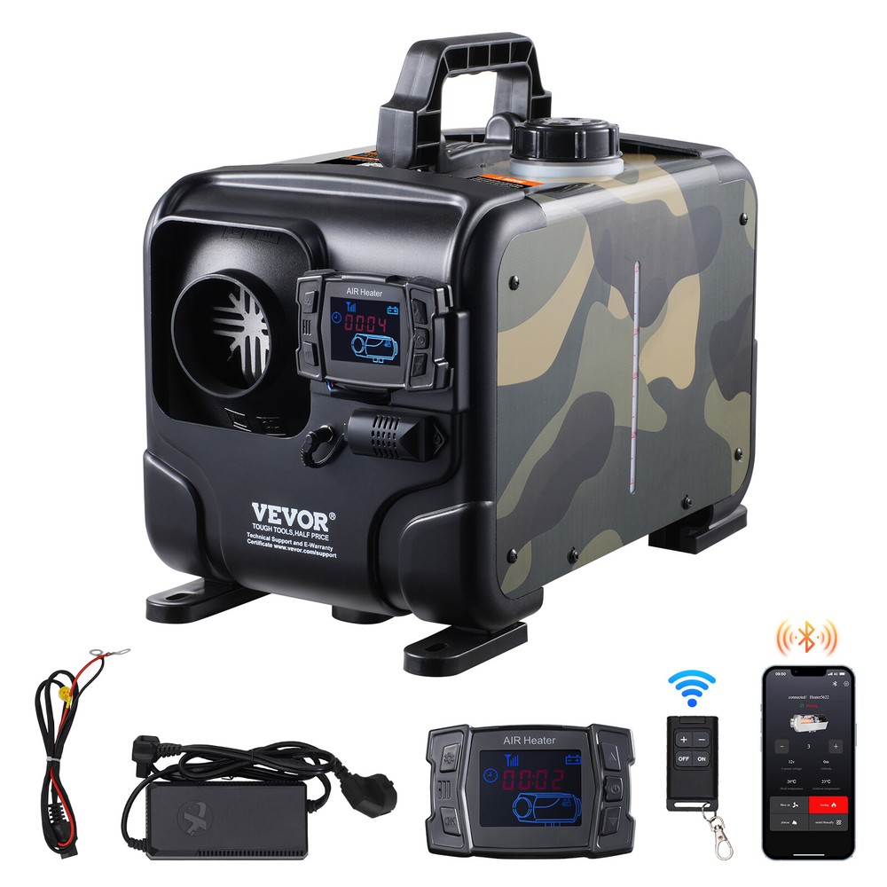 VEVOR Diesel Air Heater All in one 8KW 12V/24V Bluetooth APP Remote Control Car