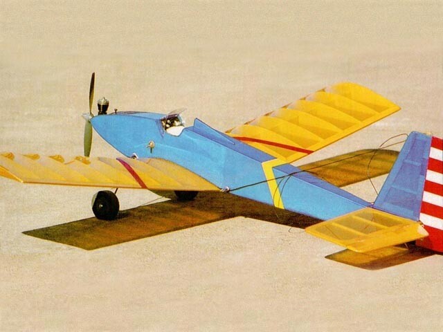 Bee-Tween .049 37" Wingspan RC Model Airplane Printed Plans & Templates