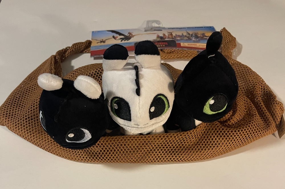 Universal Epic How Train Dragon Nightlights Mini Plush 3 Pack Ruffrunner Dart