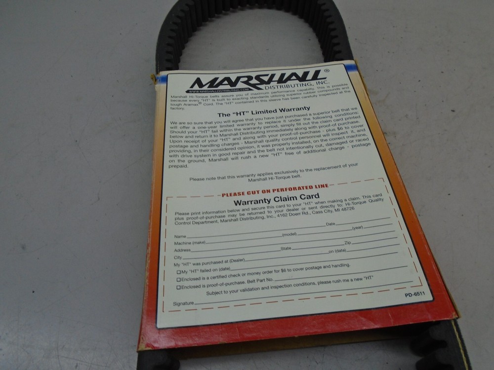 Marshall HT 1062 Snowmobile Drive Belt