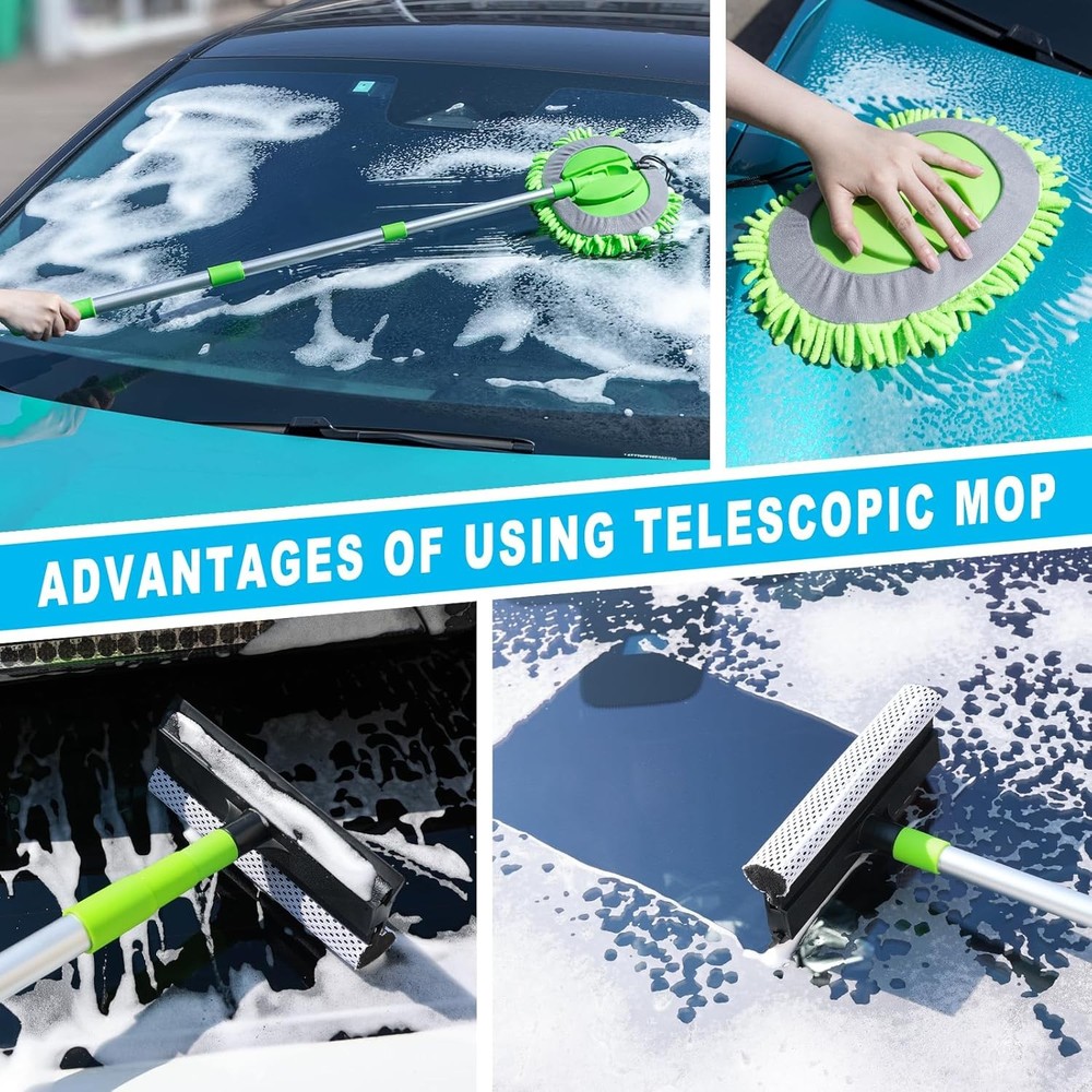 14-Piece Blue Car Cleaning Kit