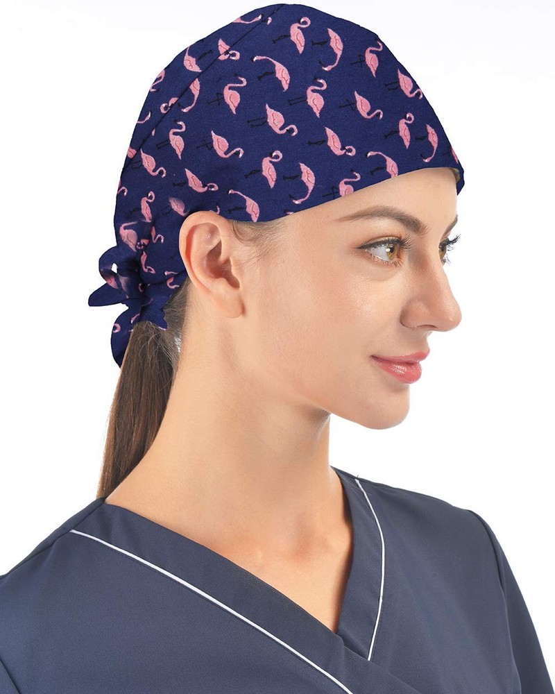 Adjustable Working Cap with Sweatband Bouffant Tie Back Hat Suitable for Men ...