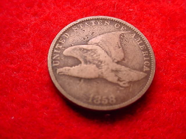 1858 FLYING EAGLE CENT NICE CENT!!   #298