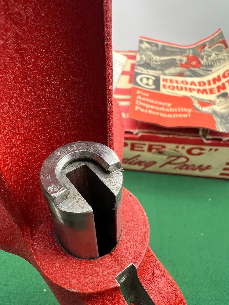 Vintage CH Super C Reloading Press Original Display Box Instructions Priming Arm