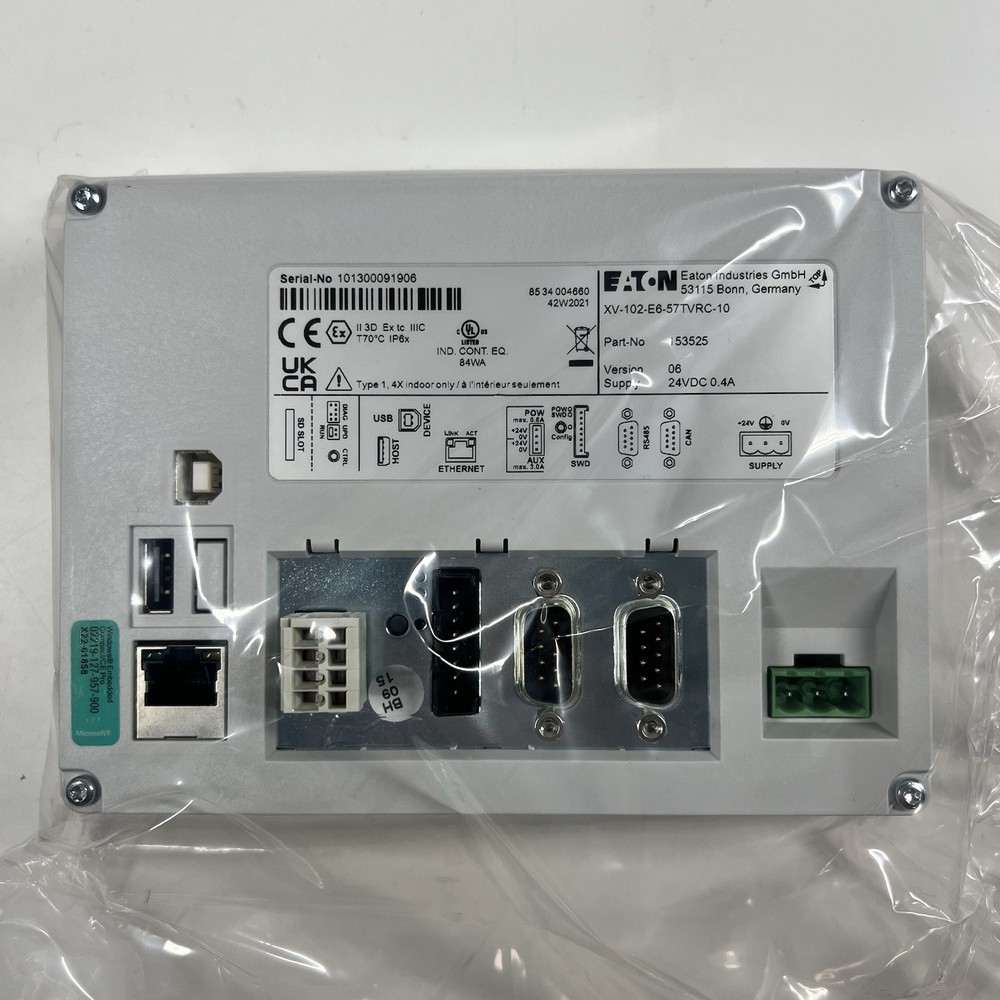 NEW Eaton XV-102-E6-57TVRC-10 Touch Panel 5.7” Touch Panel Operator Interface