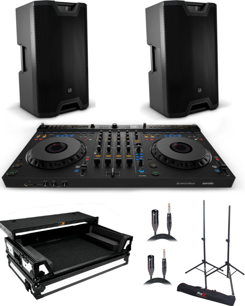 DDJ-GRV6 Controller bundle w/ Flight Style Road Case, Speaker,Cable,Tripod Stand