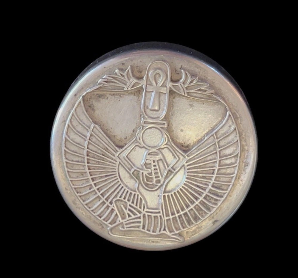 Egyptian Snuff Box-.925 Sterling Silver