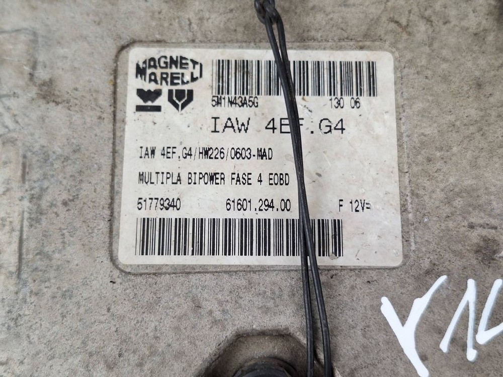 Fiat Multipla 2007 Engine Control Module 51779340 BVV1835