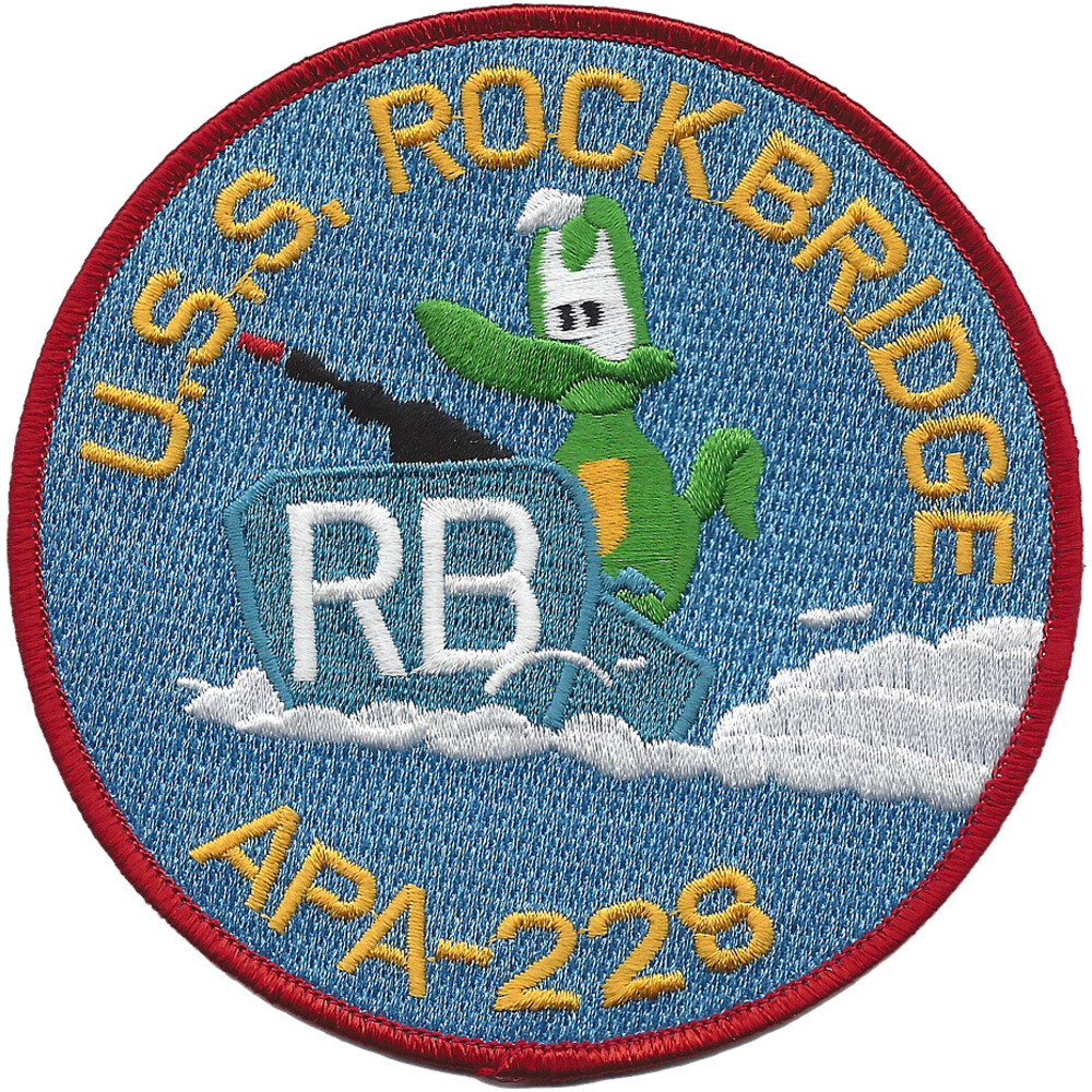 USS Rockbridge APA-228 Attack Transport Ship Patch