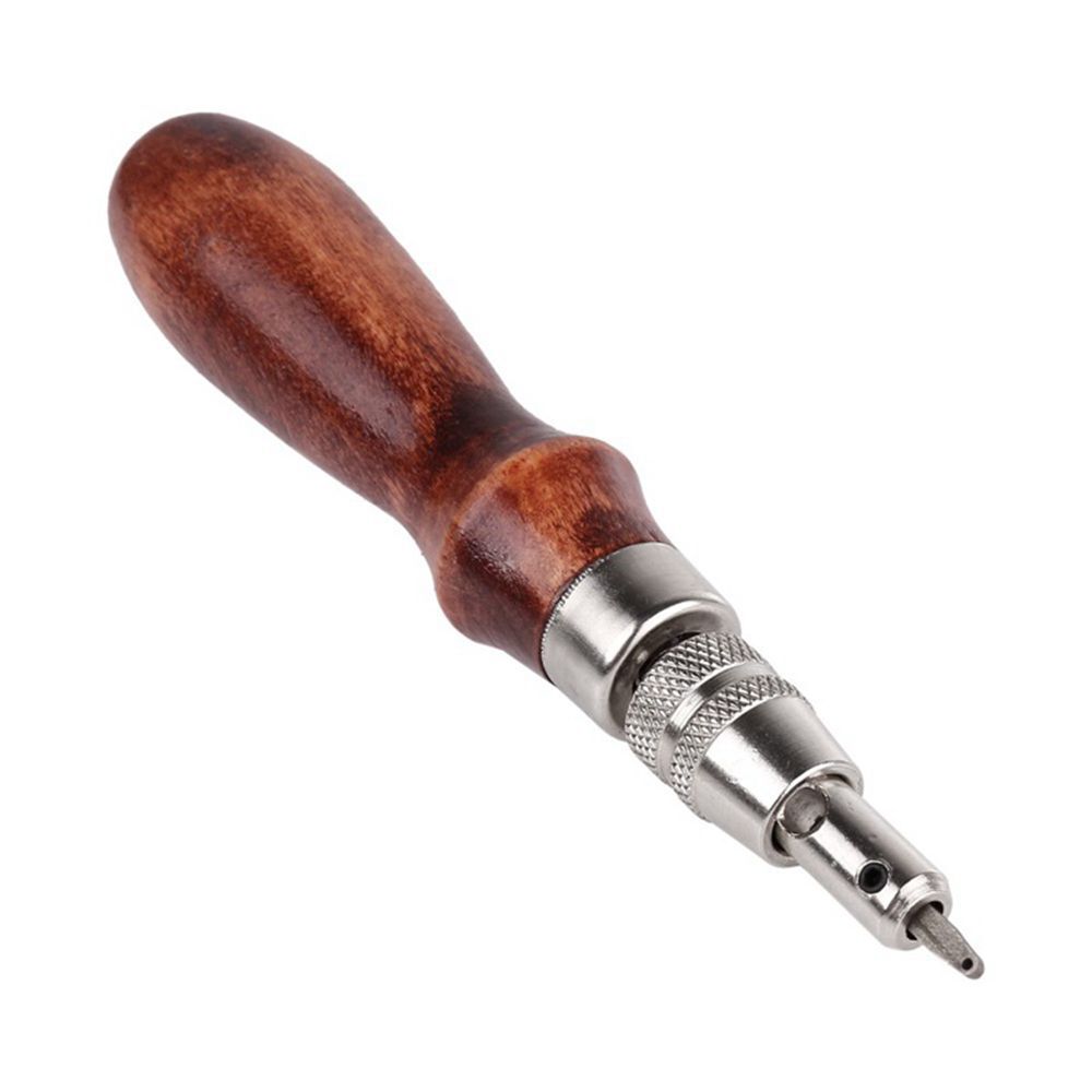 7Pcs Edge Stitching Groover Creaser Beveller Punch Leather Craft Tool Sewing Set