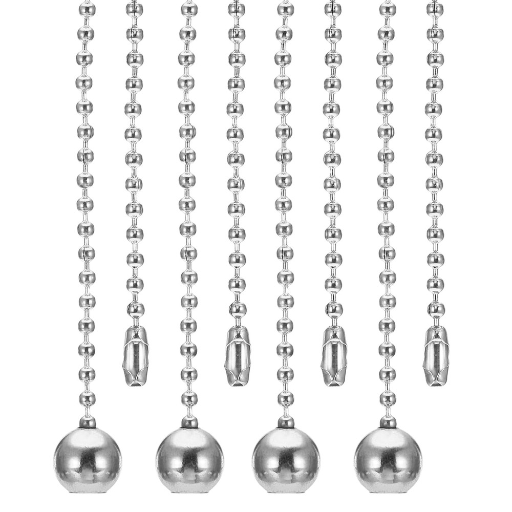 1M 3.3ft Ceiling Fan Pull Chain, 4 Pcs Beaded Pulls Cord Extender Ball Pendan...