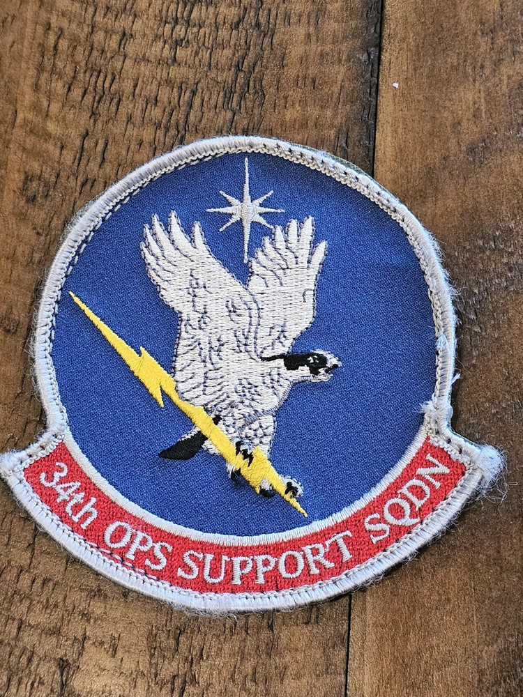 1960s 70s USAF Air Force 34th Operations Squadron Patch L@@K!!!