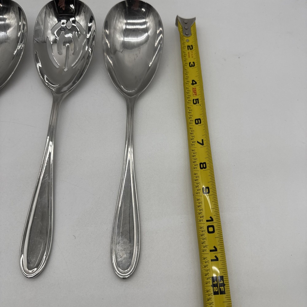 HAMPTON Silversmith 4 Piece Large Hostess Serving Set 18/10 Glossy Stainless