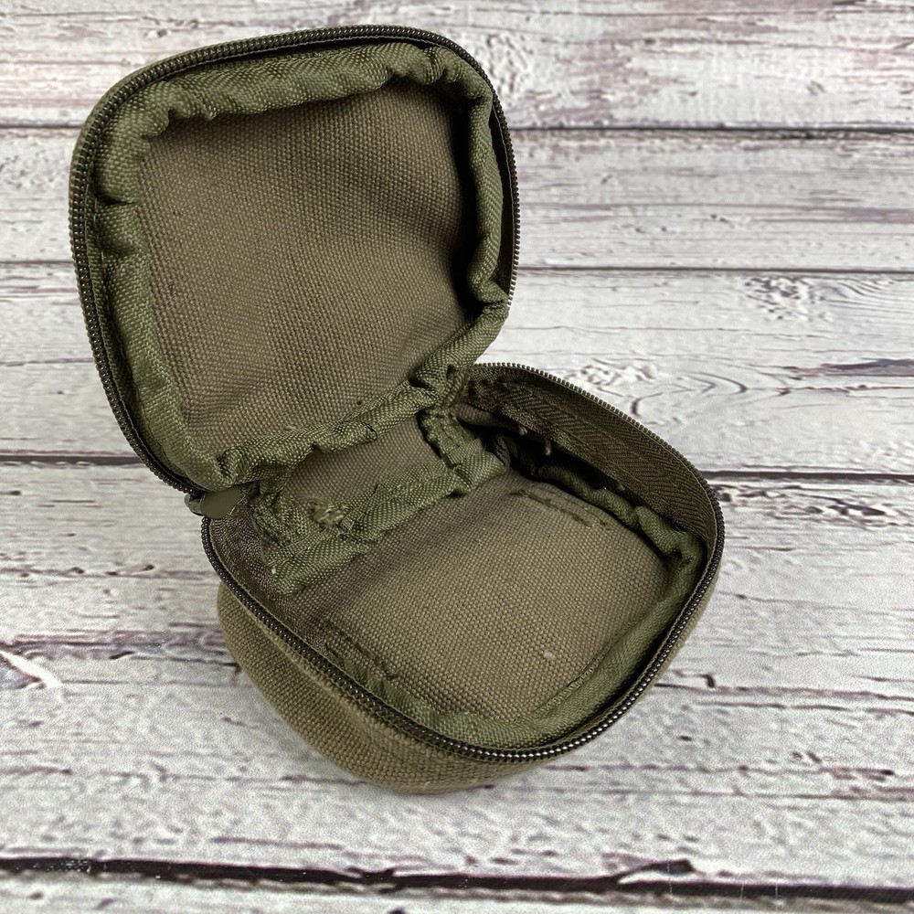 First Aid Kit Canvas Bag Pouch w/ Belt Loop Empty Zipper Closure Pre-owned