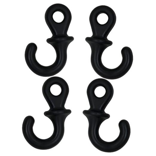 Archery Bow String Dampener Package, Bow String Stabilizer, 4 Pack Black