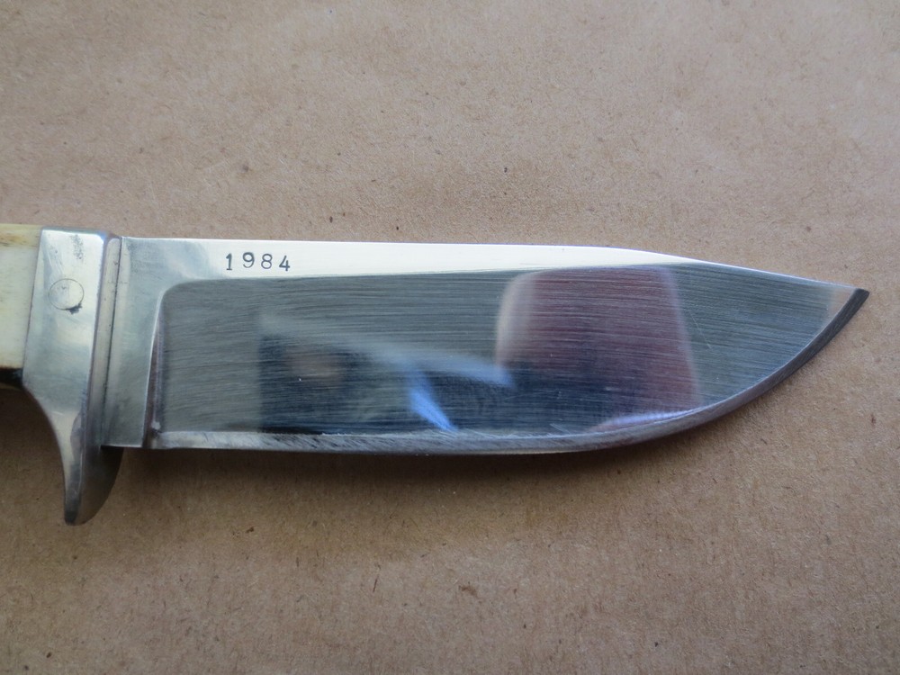 Bill Simons Fixed Blade Custom Knife w/Sheath 1984