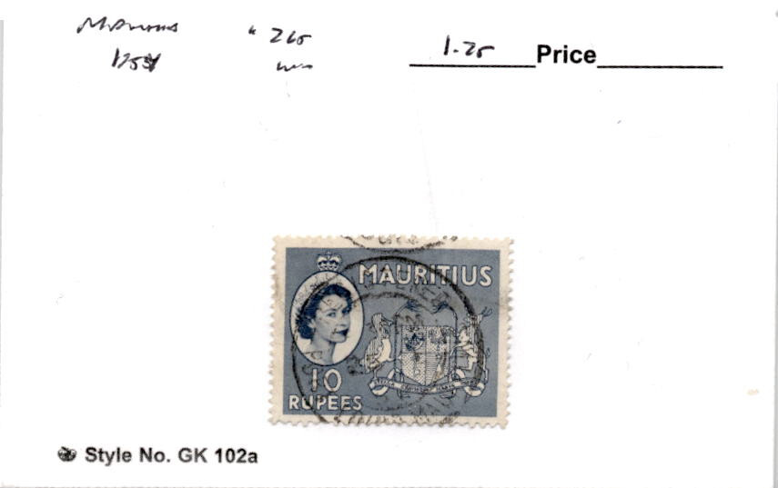 Mauritius, Postage Stamp, #265 Used, 1954