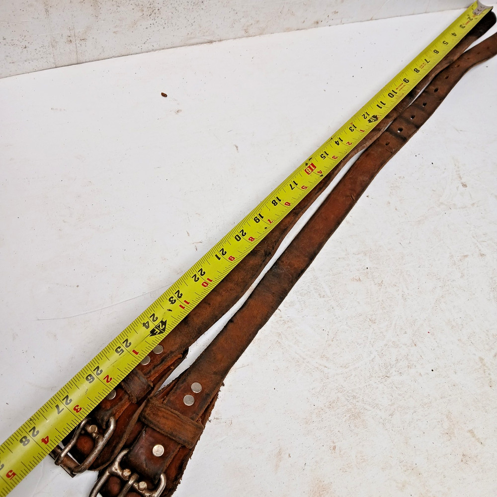 2 USED, POLE OR TREE, CLIMBER, TOP STRAPS, ABOUT 28" LONG