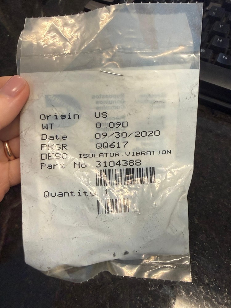 Cummins 3104388 Vibration Isolator Mount Genuine OEM Engine Rubber Isolator