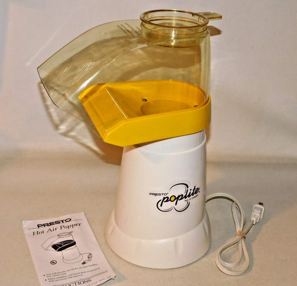 Presto Poplite Hot Air Popper Popcorn Maker Model 0482007