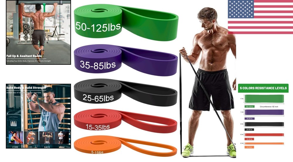 Resistance Bands, Pull Up Assist Bands - Workout Bands, Eexercise Bands, Long...