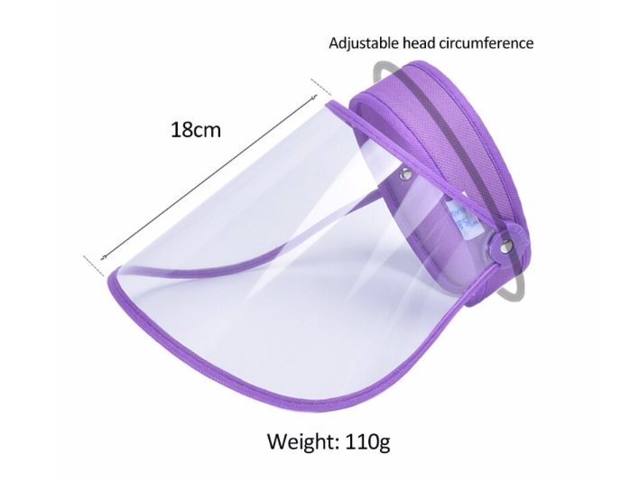 2 Face Visor / Face Shield Protetive Adjustable Face Shield with Headband Clear