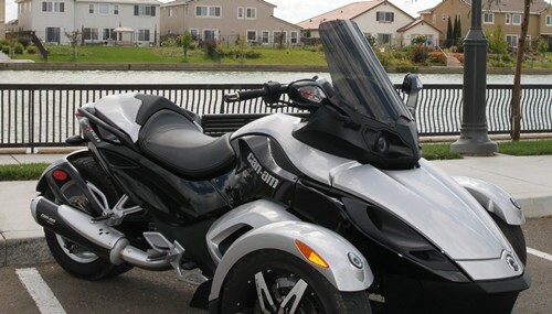 Calsci Tinted 19.5" Windshield for Spyder RS, RSS, GS
