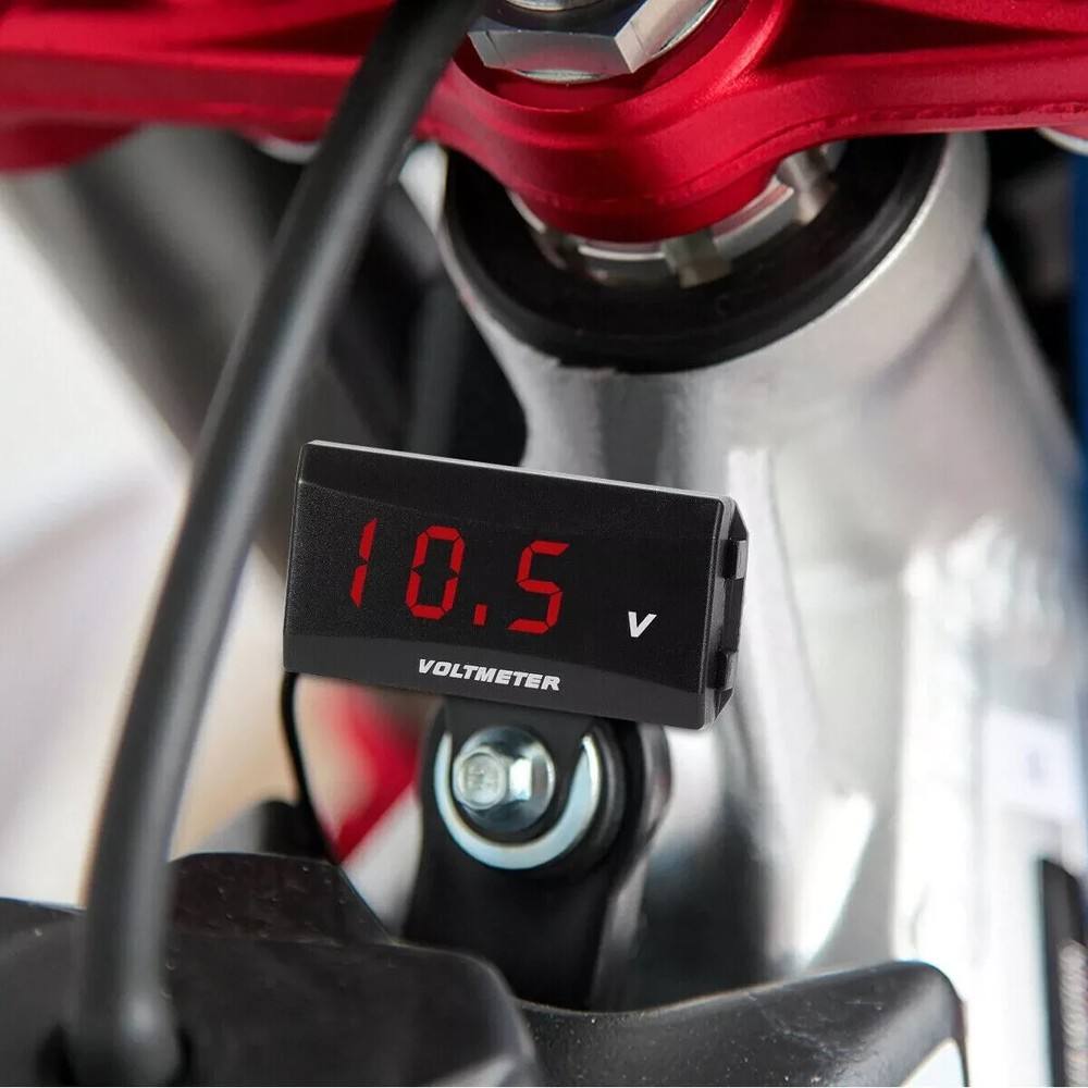 12V Digital LED Display Voltmeter Voltage Gauge Panel Meter Car Motorcycle