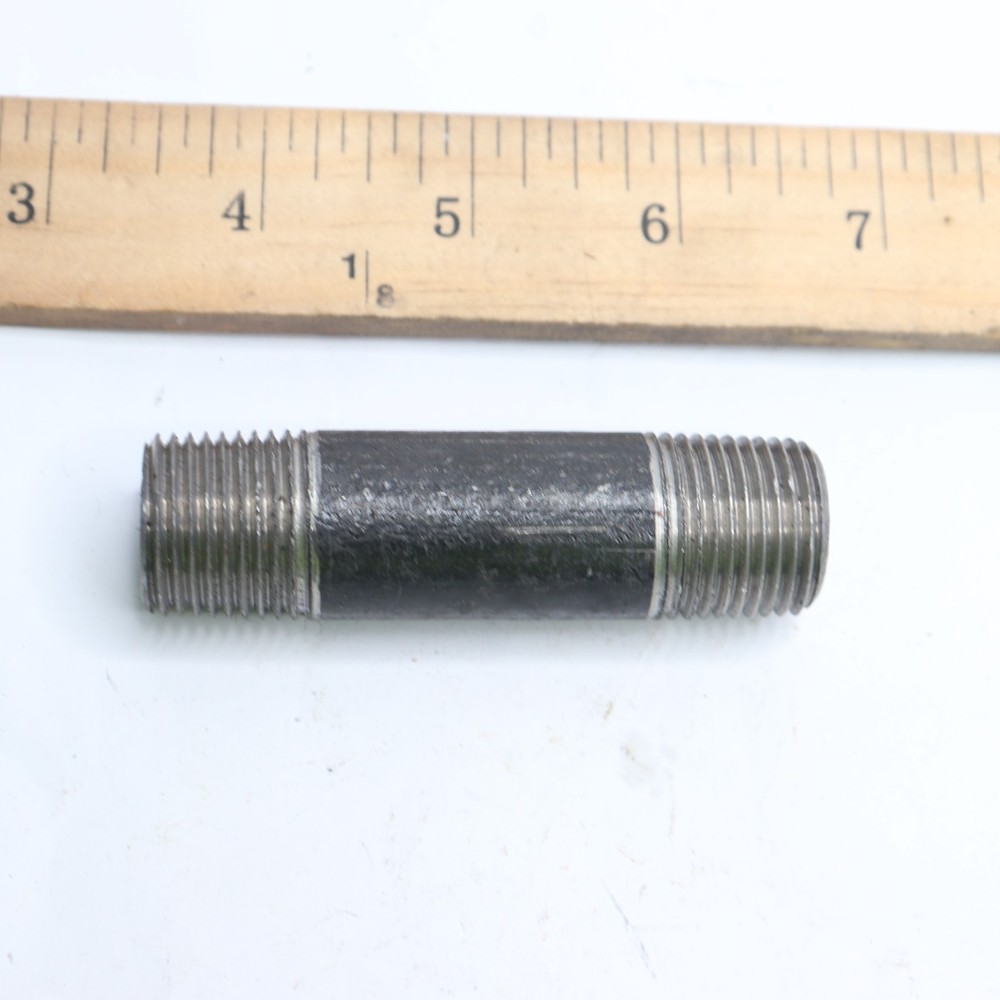 Nipple Steel Black 3/4" x 3"