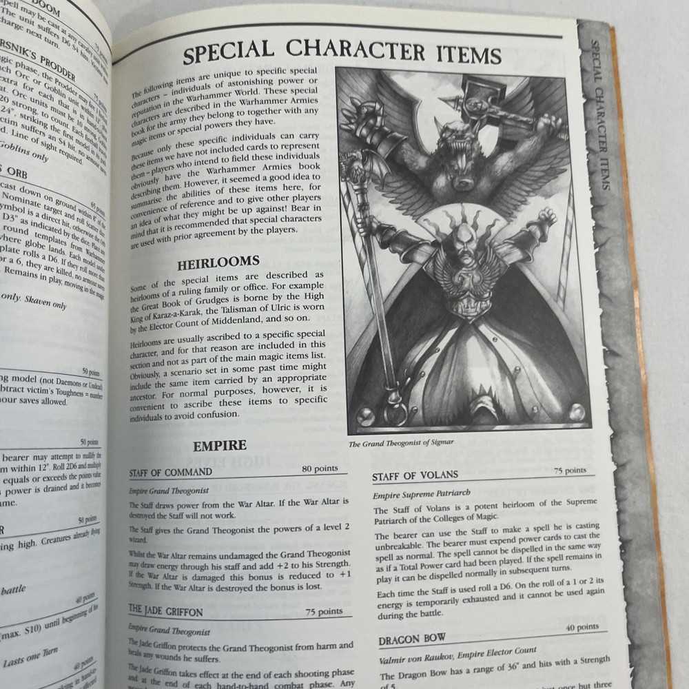 Warhammer 1997 Magic Supplement Rule Book Games Workshop Second 2nd Edition Vtg