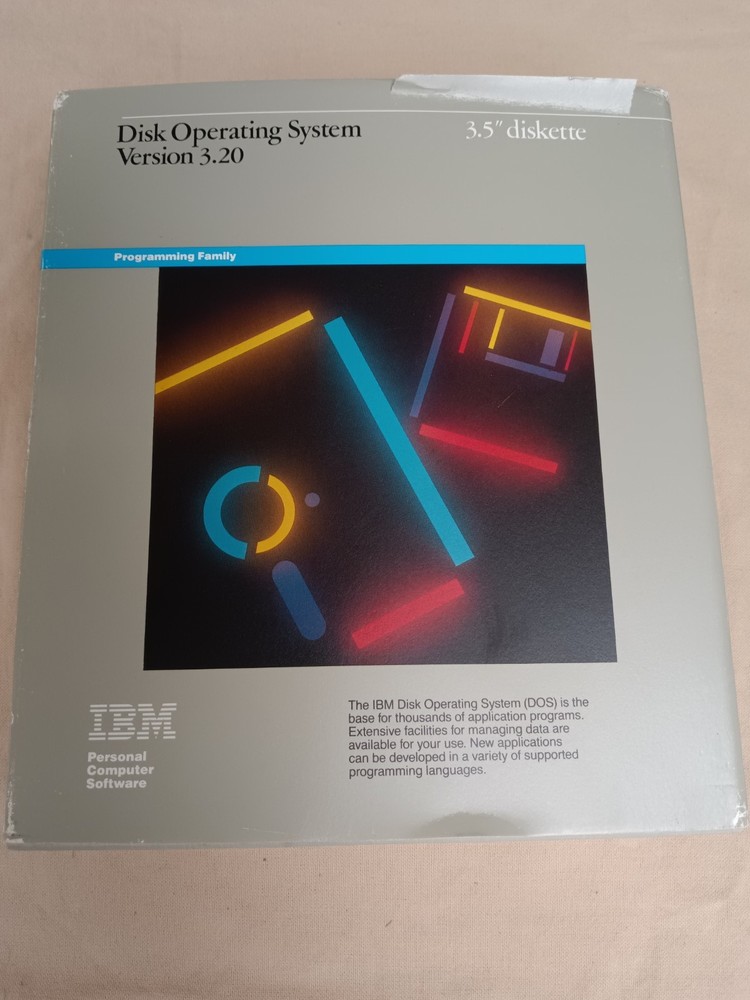 IBM Disk Operating System 3.20 3.5" looks unused!