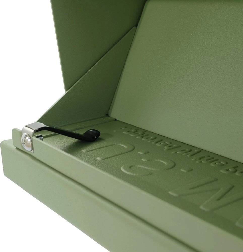 Sage Green Locking Security Mailbox - Protect Your Mail with Modern Elegance